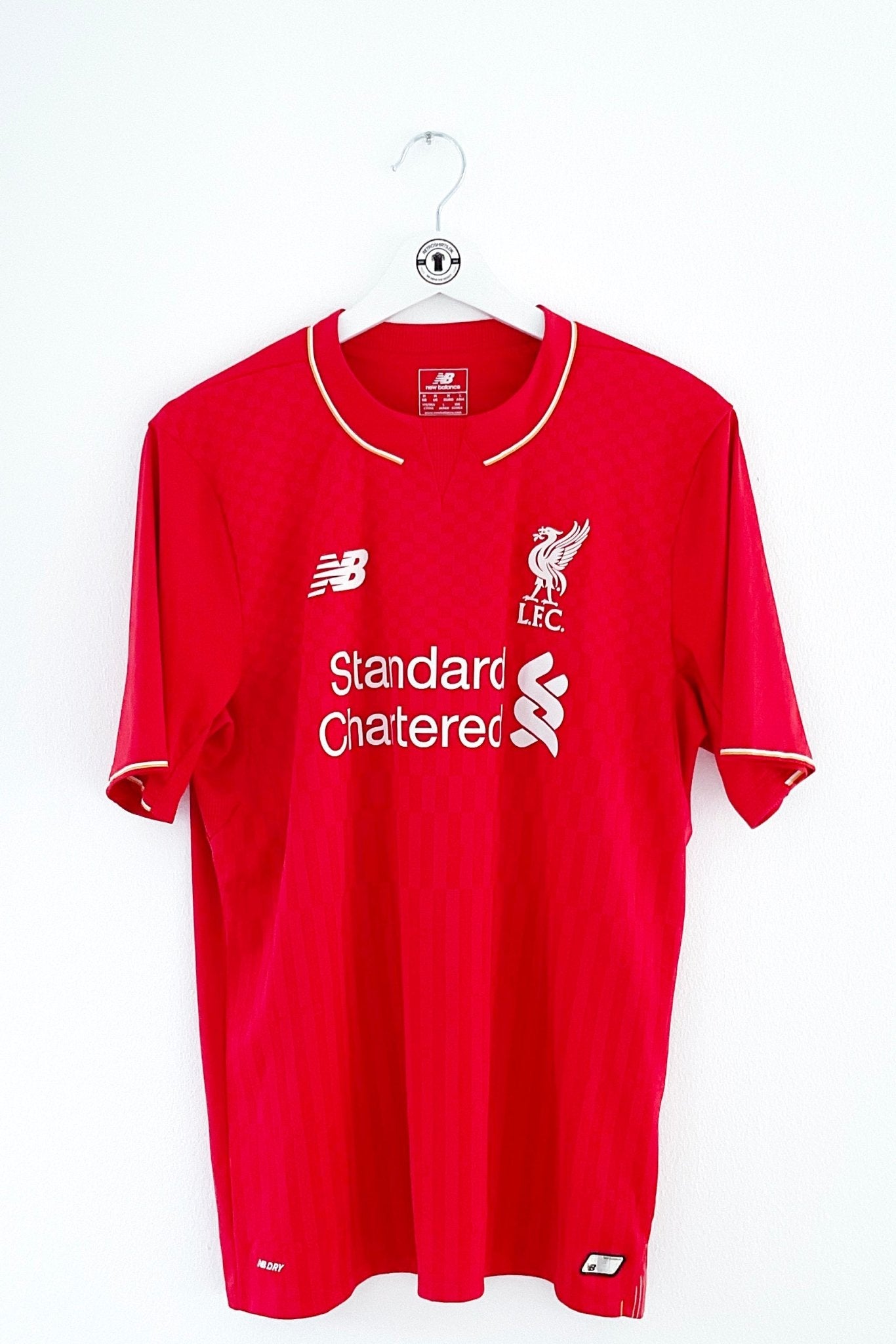 Liverpool 2015/2016 Hjemmebane #Benteke 9 Medium 9/10 - Retroshirts.dk