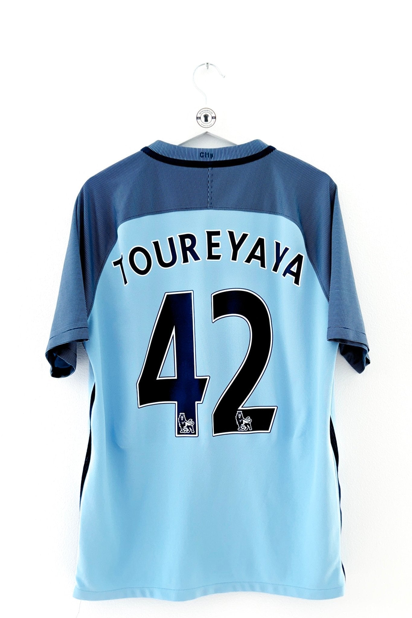 Manchester City 2016/2017 Hjemmebane #Toure Yaya 42 Large 9/10 - Retroshirts.dk