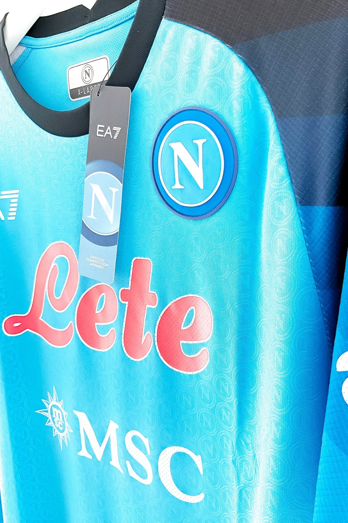 Napoli 2022/2023 Hjemmebane #Kvaratskhelia 77 #Tags XL 10/10 - Retroshirts.dk