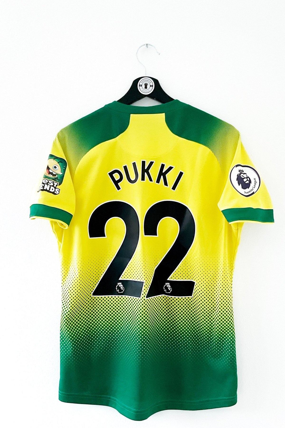 Norwich 2019/2020 Hjemmebane #Pukki 22 Small 9/10 - Retroshirts.dk