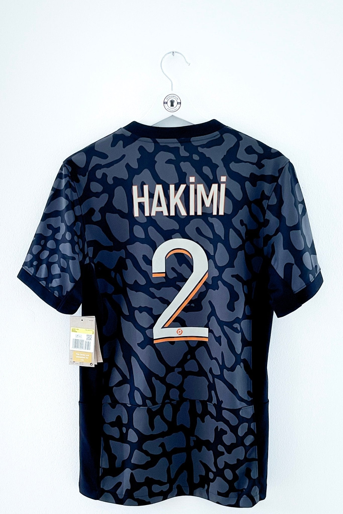 PSG 2023/2024 3.Trøje #Tags #Hakimi 2 Small 10/10 - Retroshirts.dk