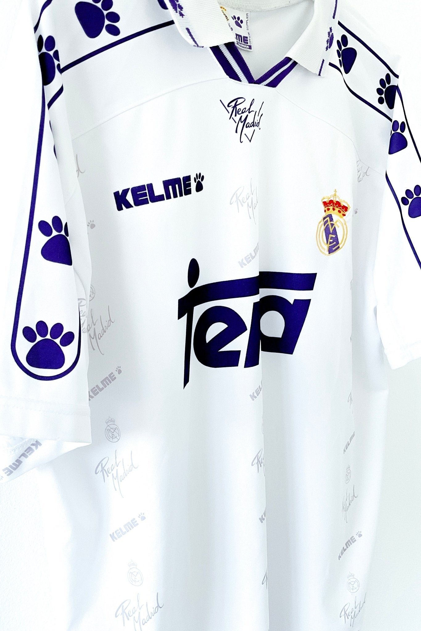 Real Madrid 1994/1996 Hjemmebane #Laudrup 10 Large 9/10 - Retroshirts.dk