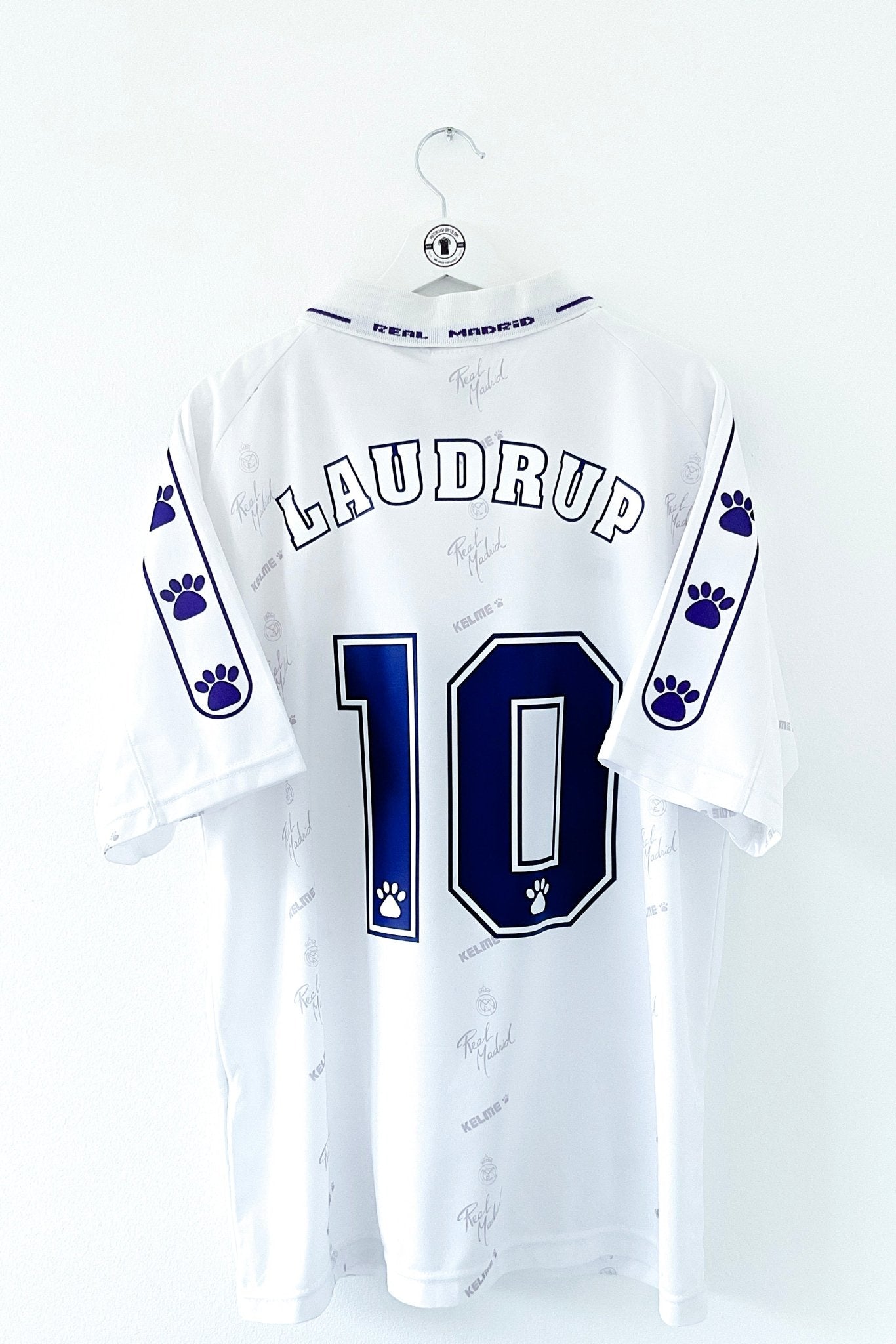 Real Madrid 1994/1996 Hjemmebane #Laudrup 10 Large 9/10 - Retroshirts.dk