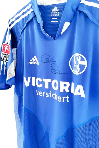 Schalke 04 2002/2004 Hjemmebane #Sand 11 #Autograf Large 9/10 - Retroshirts.dk