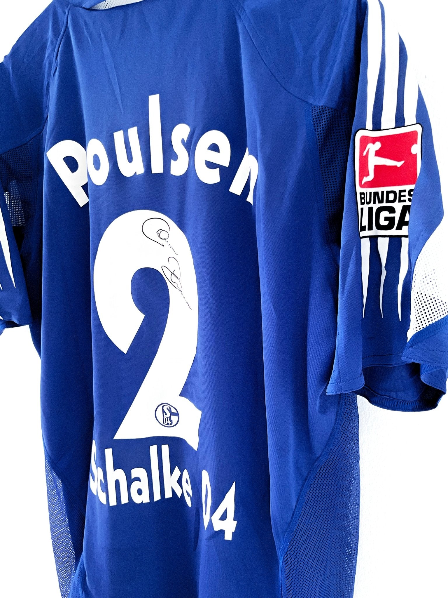 Schalke 04 2004/2006 Hjemmebane #Poulsen 2 #Autograf Large 9/10 - Retroshirts.dk