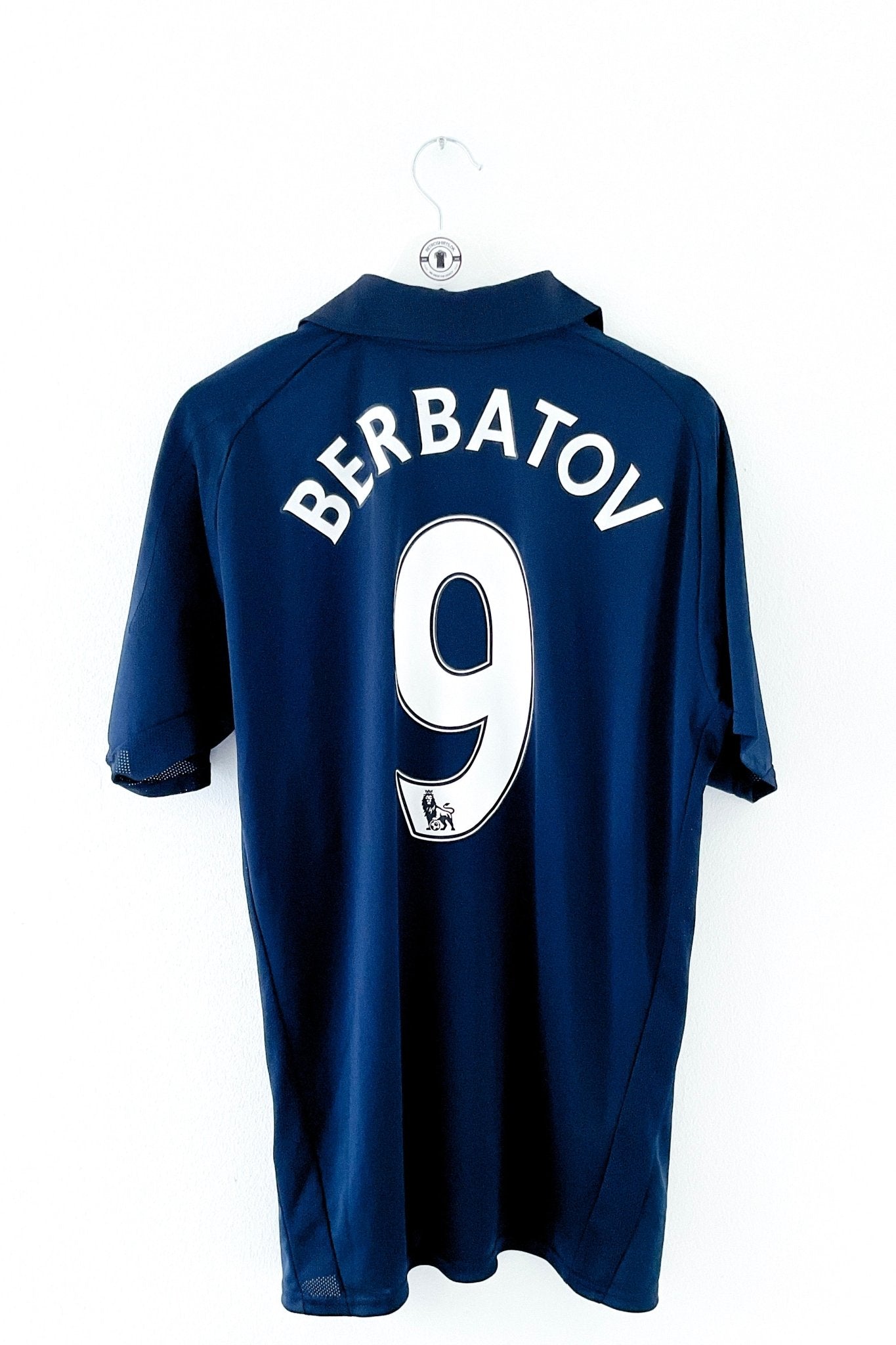 Tottenham 2007/2008 Udebane #Berbatov 9 XL 9/10 - Retroshirts.dk