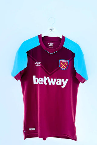 West Ham 2017/2018 Hjemmebane #Evra 27 Medium 9/10 - Retroshirts.dk