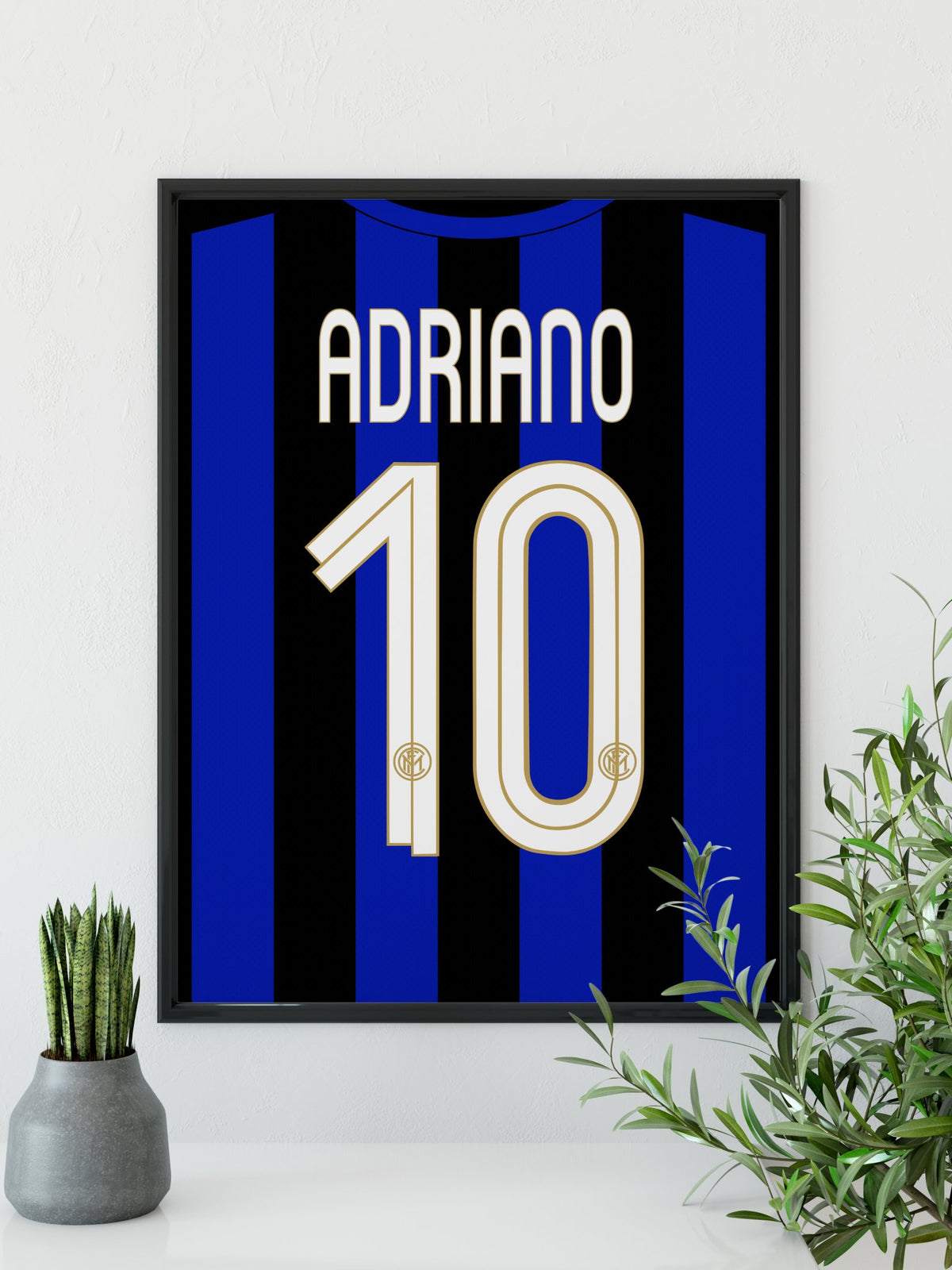 Adriano - Inter Milan plakat - Retroshirts.dk