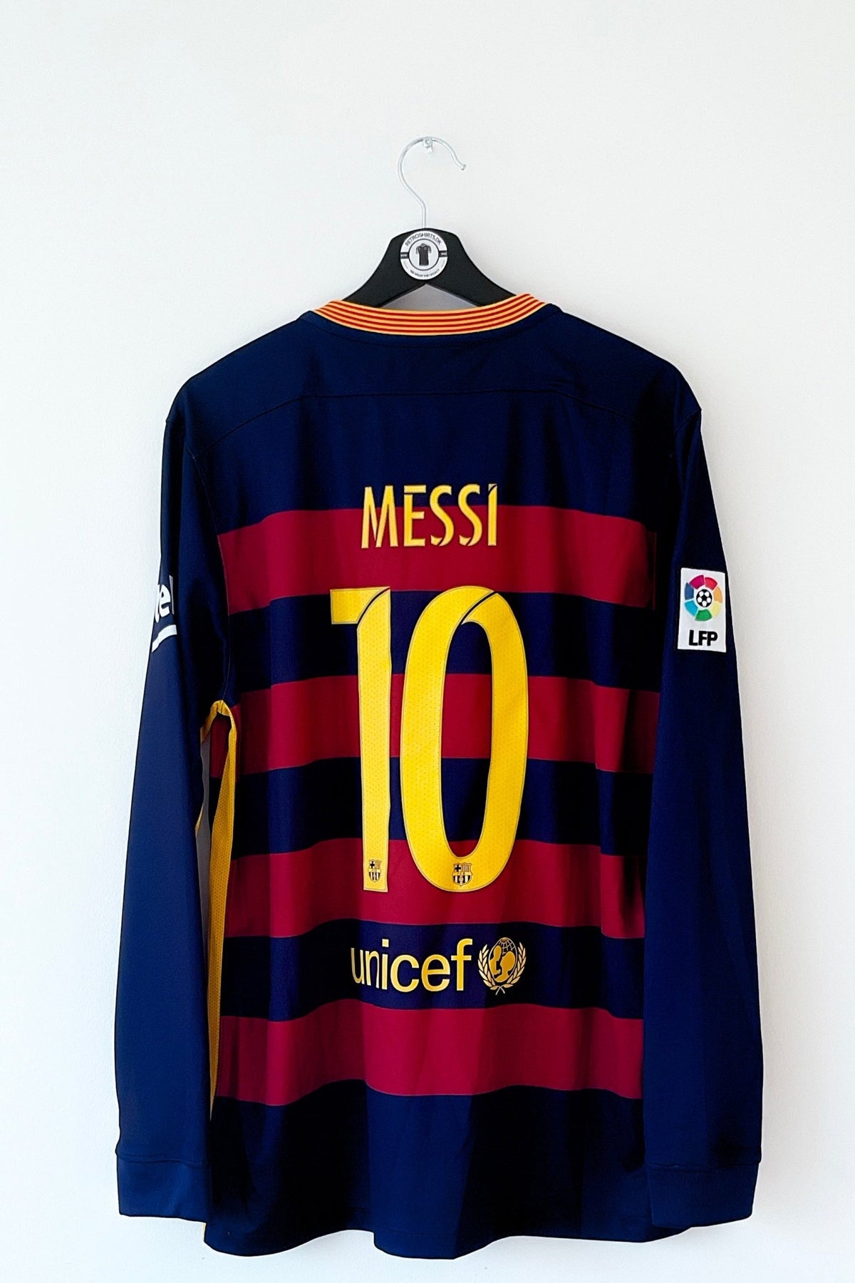 Barcelona 2015/2016 Hjemmebane #Messi 10 Large 9/10 - Retroshirts.dk