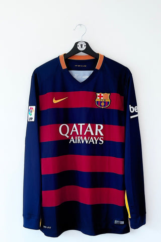 Barcelona 2015/2016 Hjemmebane #Messi 10 Large 9/10 - Retroshirts.dk