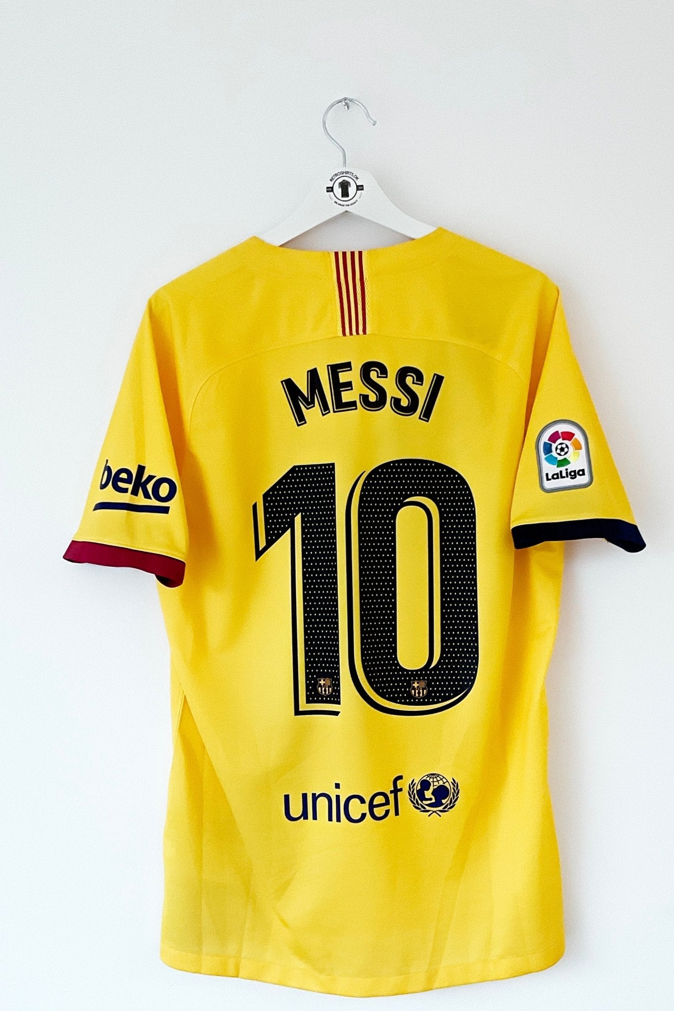 Barcelona 2019/2020 Udebane #Messi 10 Large 9/10 - Retroshirts.dk