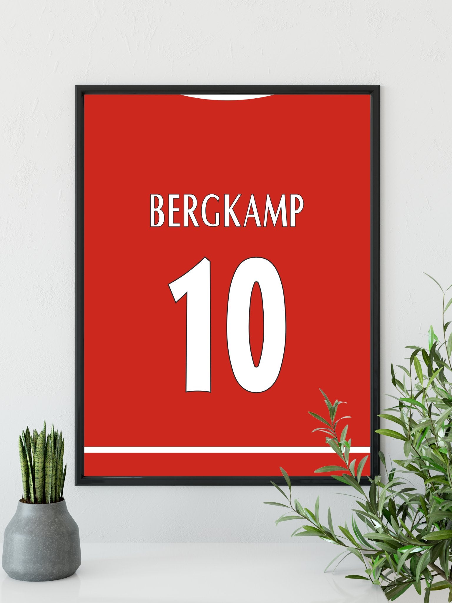 Bergkamp - Arsenal plakat - Retroshirts.dk