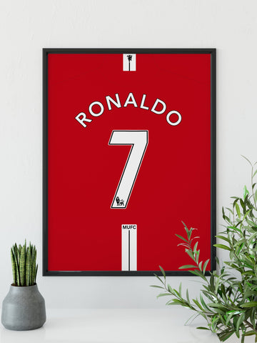 Cristiano Ronaldo - Man Utd. plakat - Retroshirts.dk