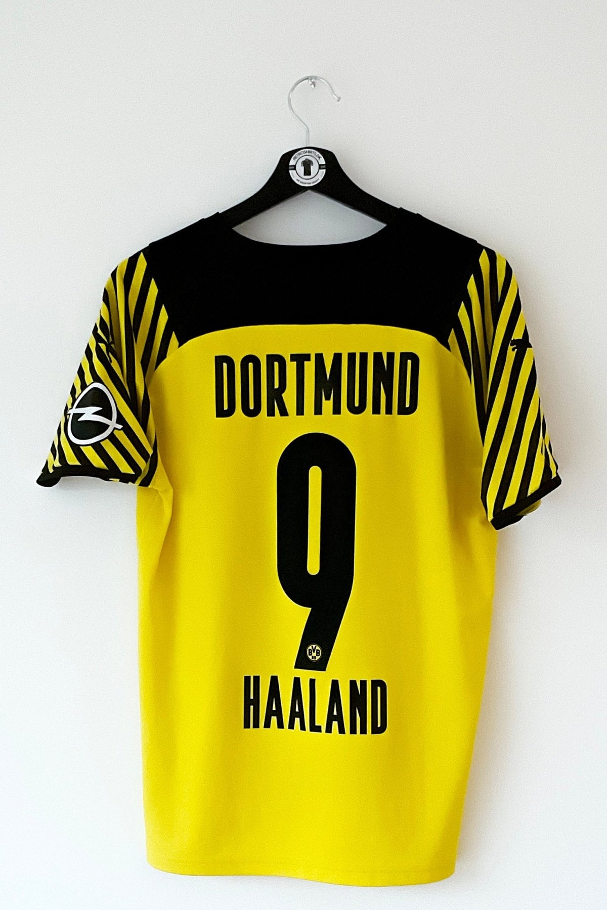 Dortmund 2021/2022 Hjemmebane #Haaland 9 Medium 9/10 - Retroshirts.dk