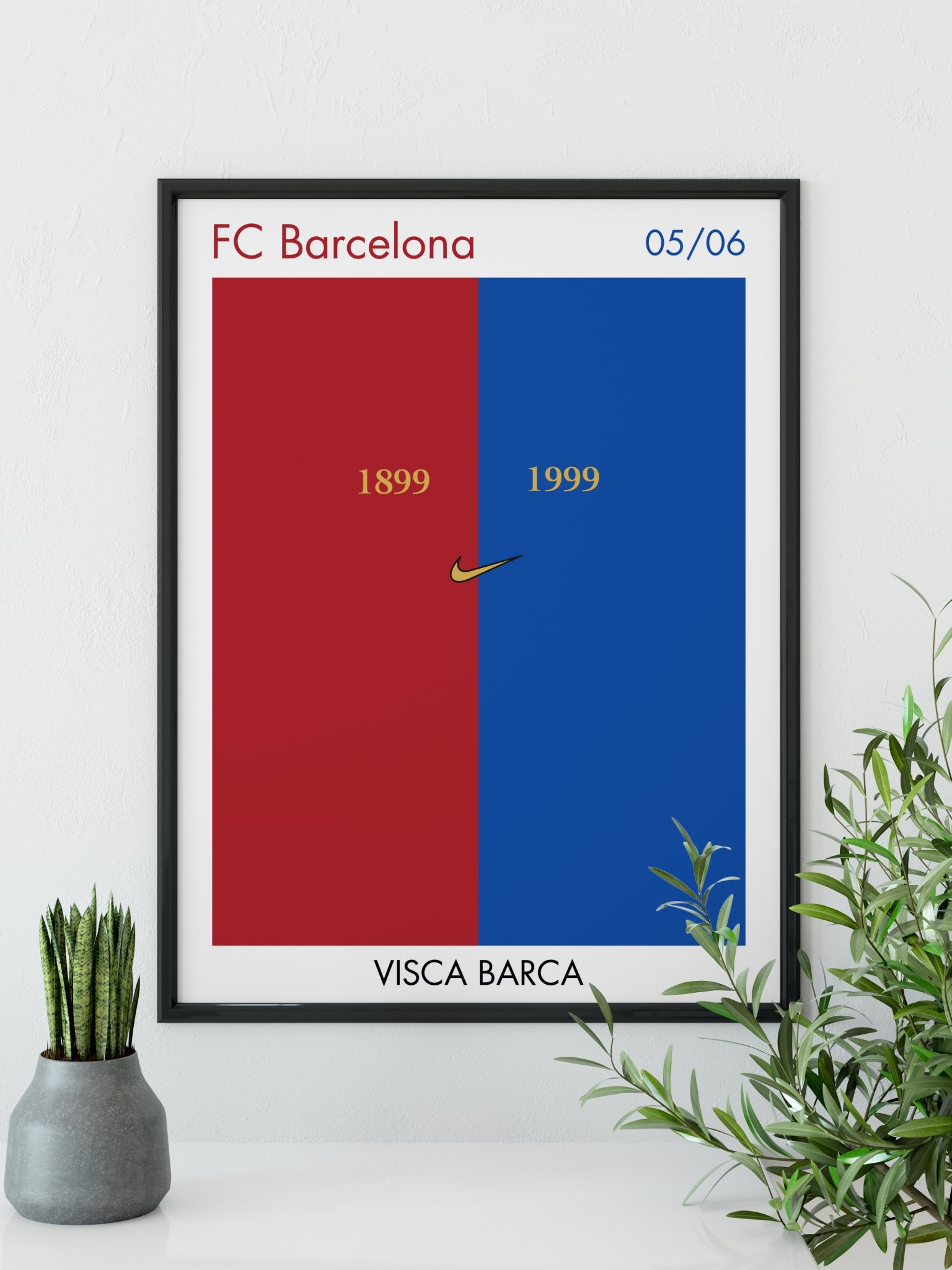 FC Barcelona Plakat - Retroshirts.dk