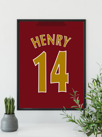 Henry - Arsenal Highbury plakat - Retroshirts.dk