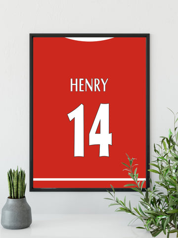 Henry - Arsenal plakat - Retroshirts.dk