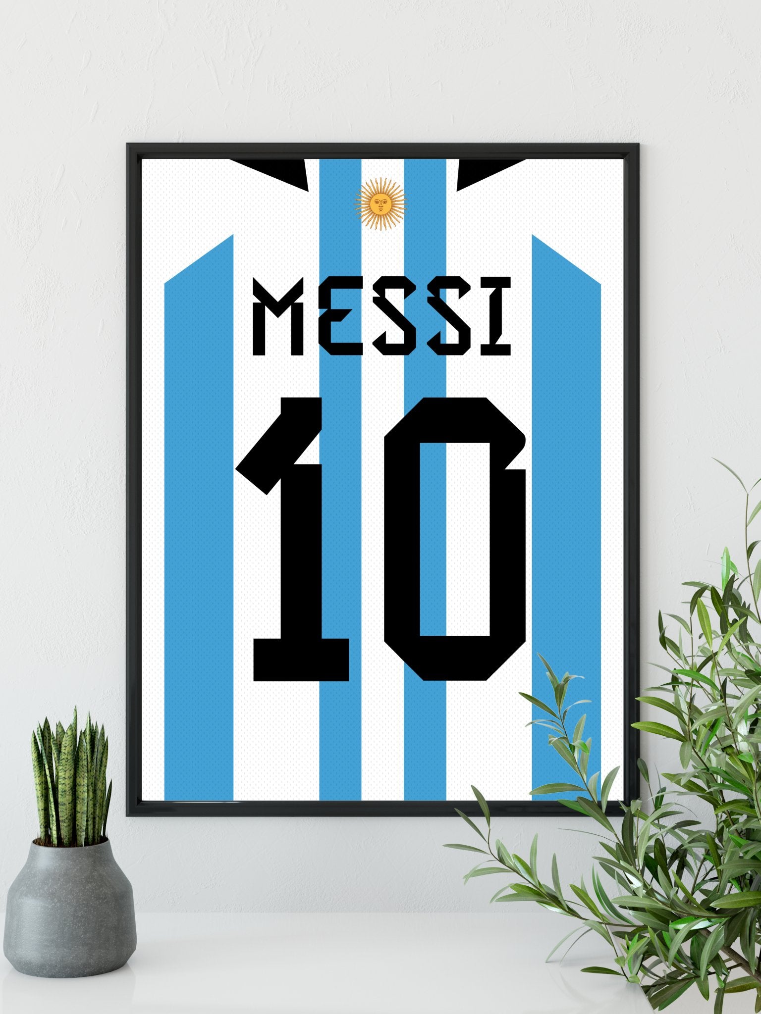 Lionel Messi - Argentina plakat - Retroshirts.dk