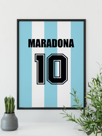 Maradona - Argentina plakat - Retroshirts.dk