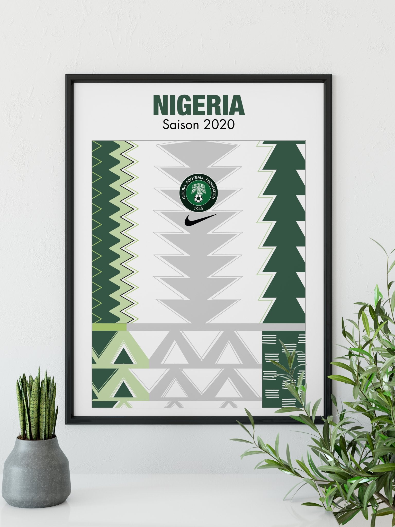 Nigeria Plakat - Retroshirts.dk