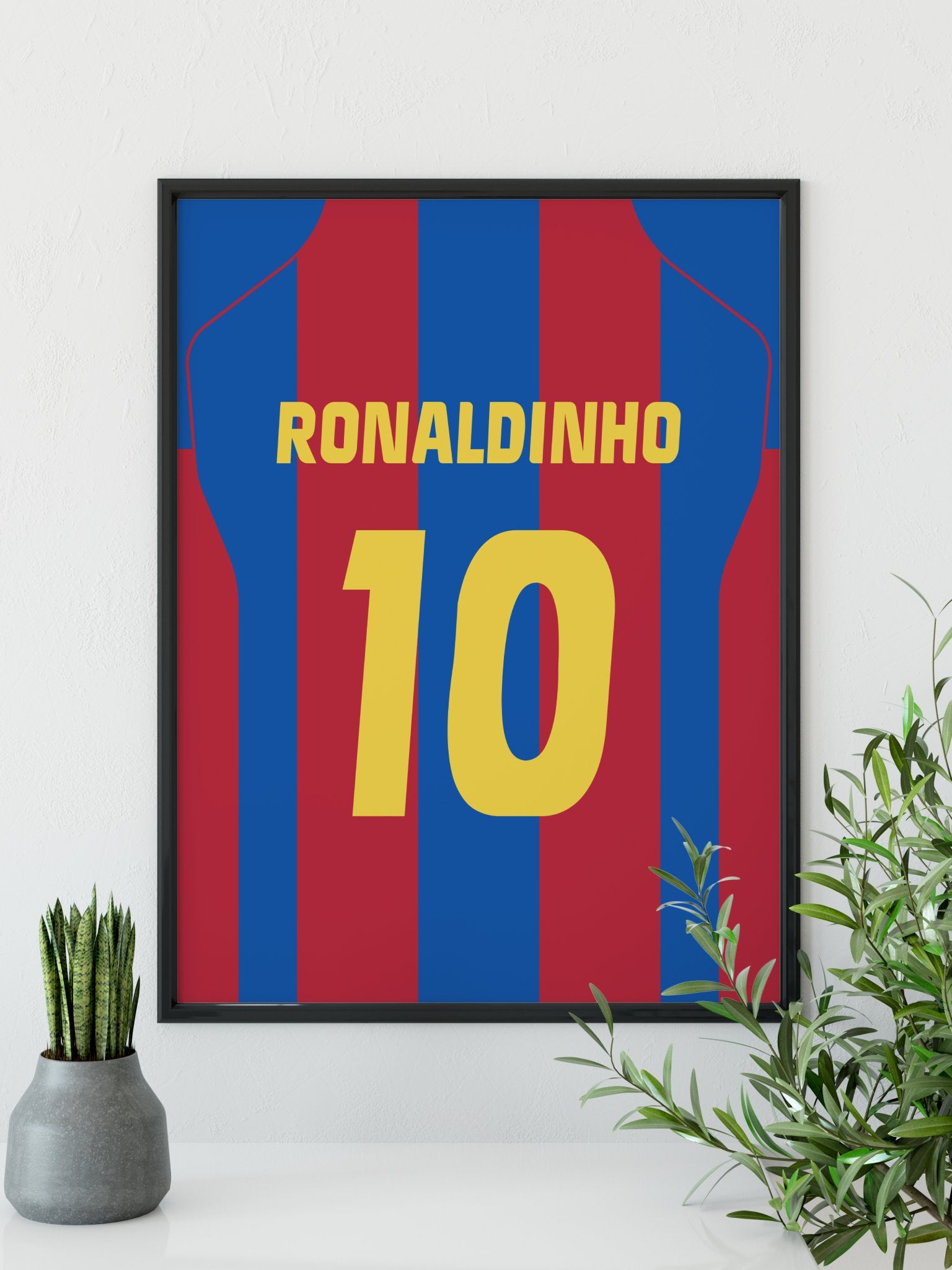 Ronaldinho - FC Barcelona plakat - Retroshirts.dk