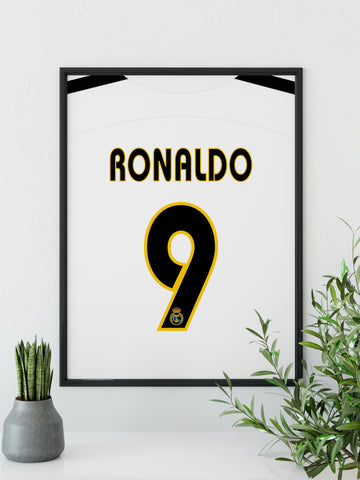 Ronaldo (R9) - Real Madrid plakat - Retroshirts.dk