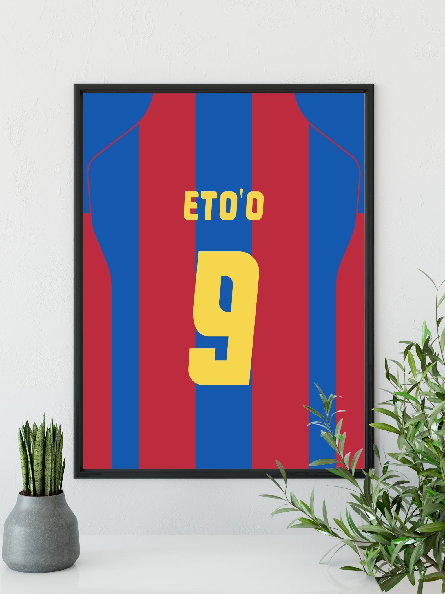 Samuel Eto'o - FC Barcelona plakat - Retroshirts.dk